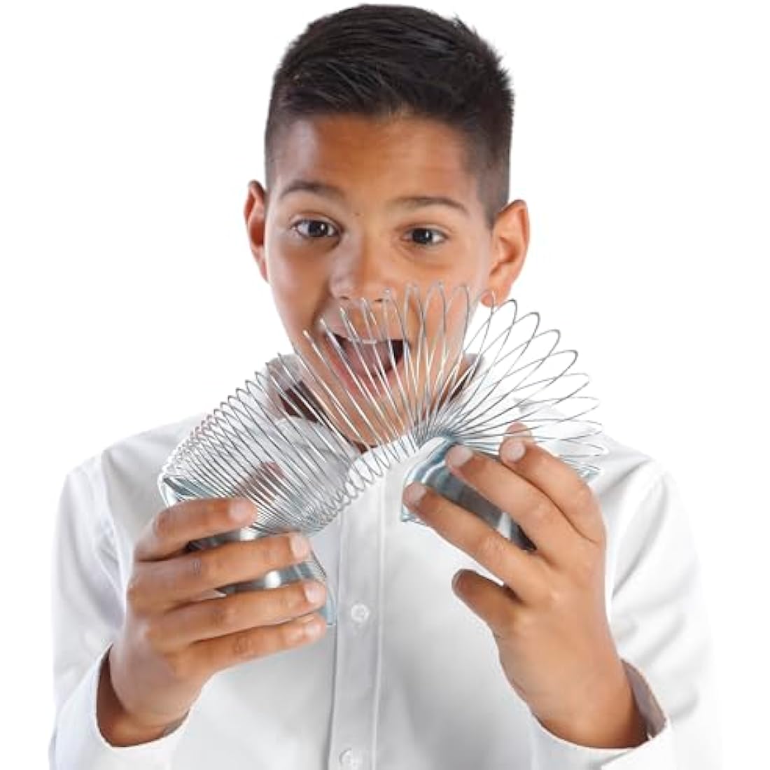 WOW! STUFF Super-Size Metal Spring Toy – Giant Stretchy Slinky for Kids and Adults – Classic Sensory STEM Toy, Performs Tricks, Walks Downstairs, Robust and Durable, Fun for All Ages 5+