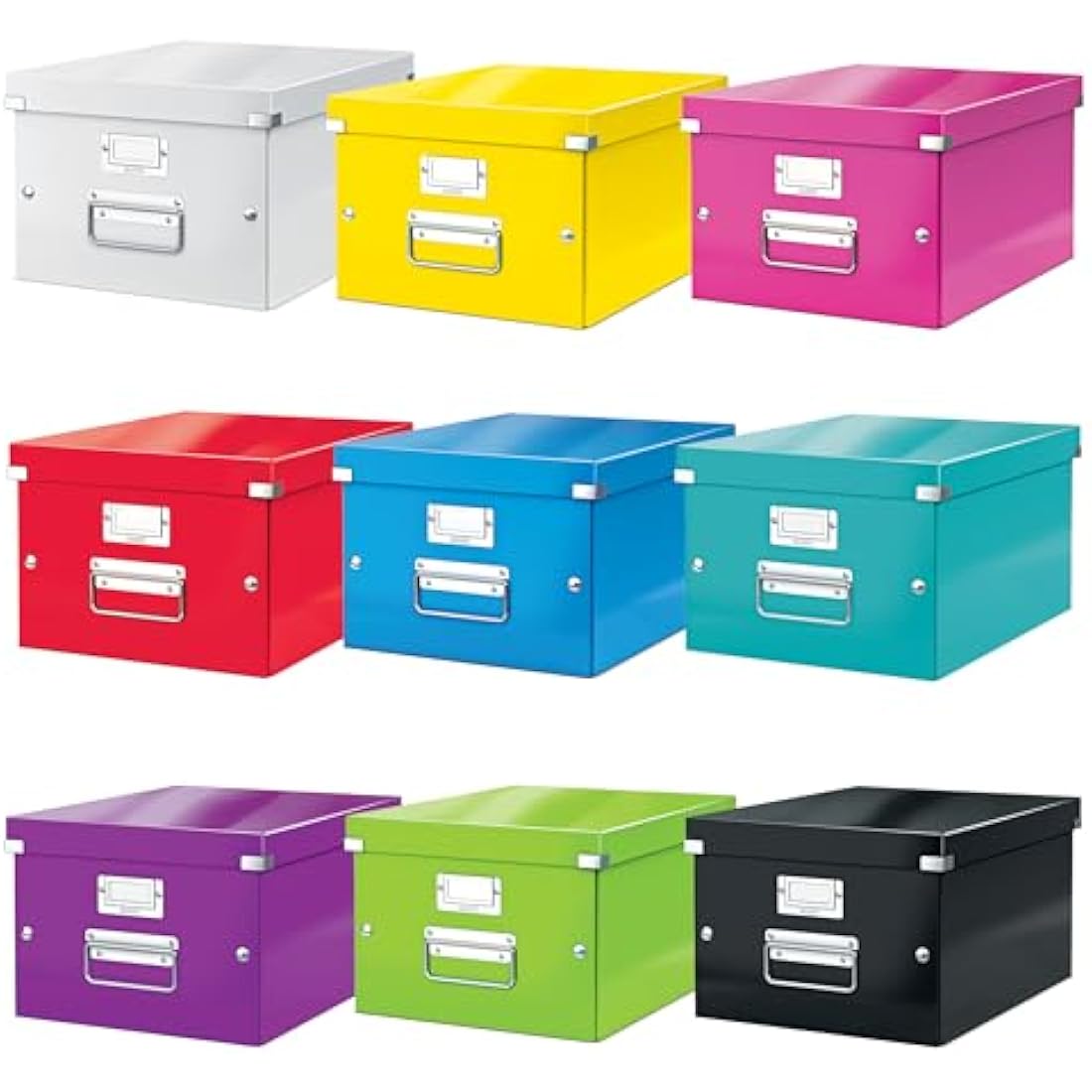 Leitz 60440054 A4 Storage Box, Click and Store Range, Medium, Green, 36.9 x 28.1 x 3.7 cm