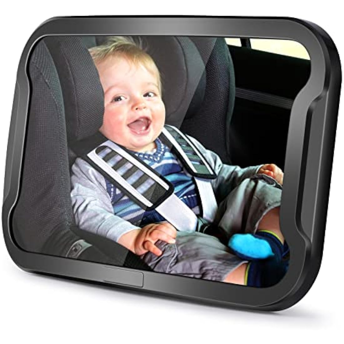 Vinabo Baby Car Mirror, Unbreakable Car Mirror Rear View, 360° Adjustable Rotation Baby Rear Seat Mirror, Safety, Essential for Young Parents
