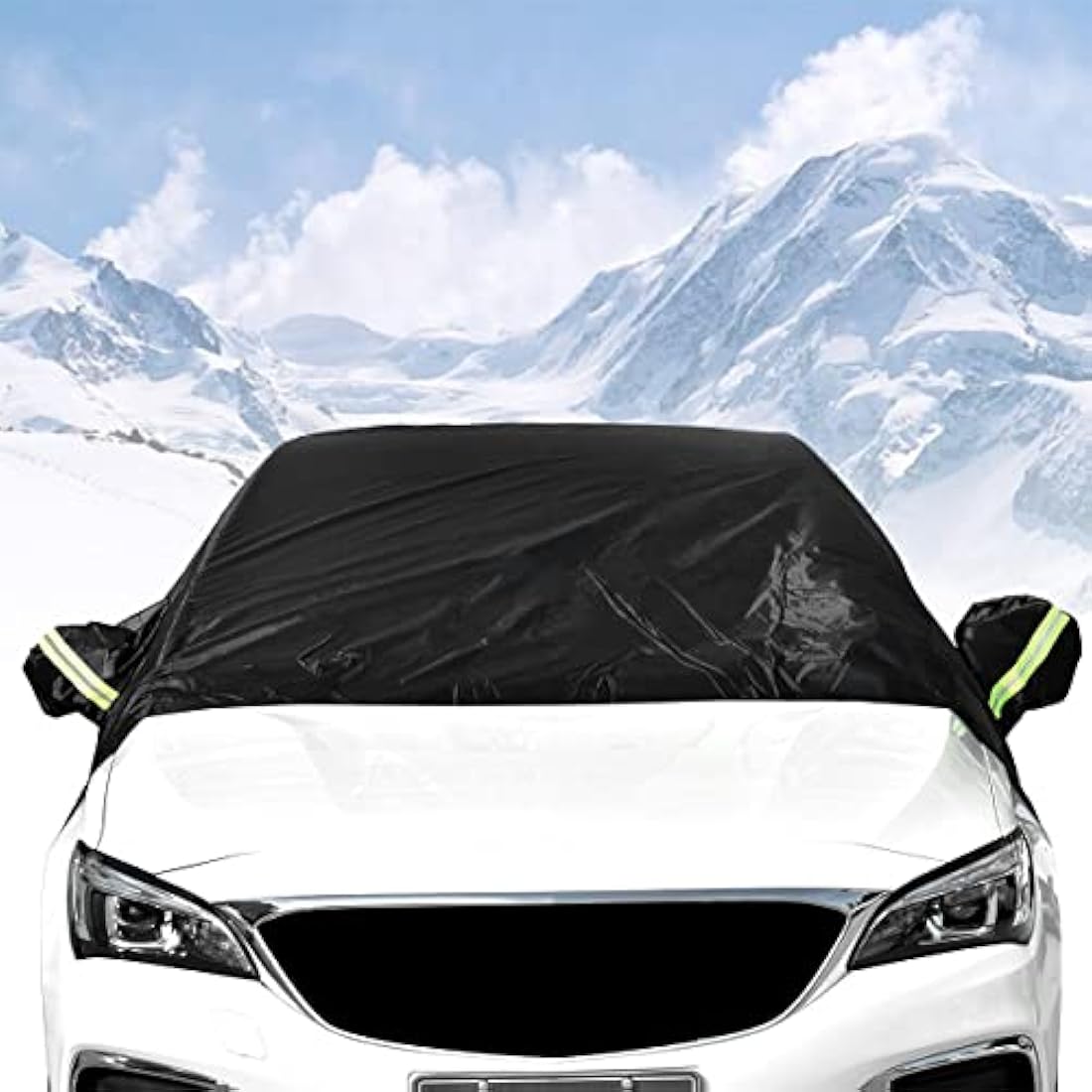 Queta Windshield Snow Cover Car Half Car Cover Front Screen Protective Cover Snow Ice Dust Guard Cover