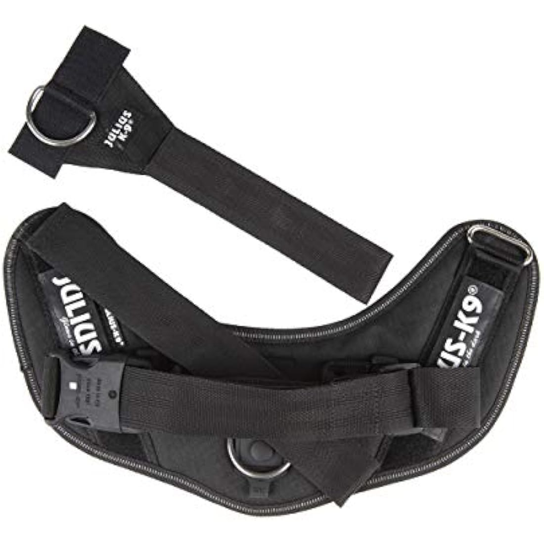 Julius-K9 IDC Powerharness, Dog Harness with Front Control Y-Belt, Black, Size: XS/Mini-Mini