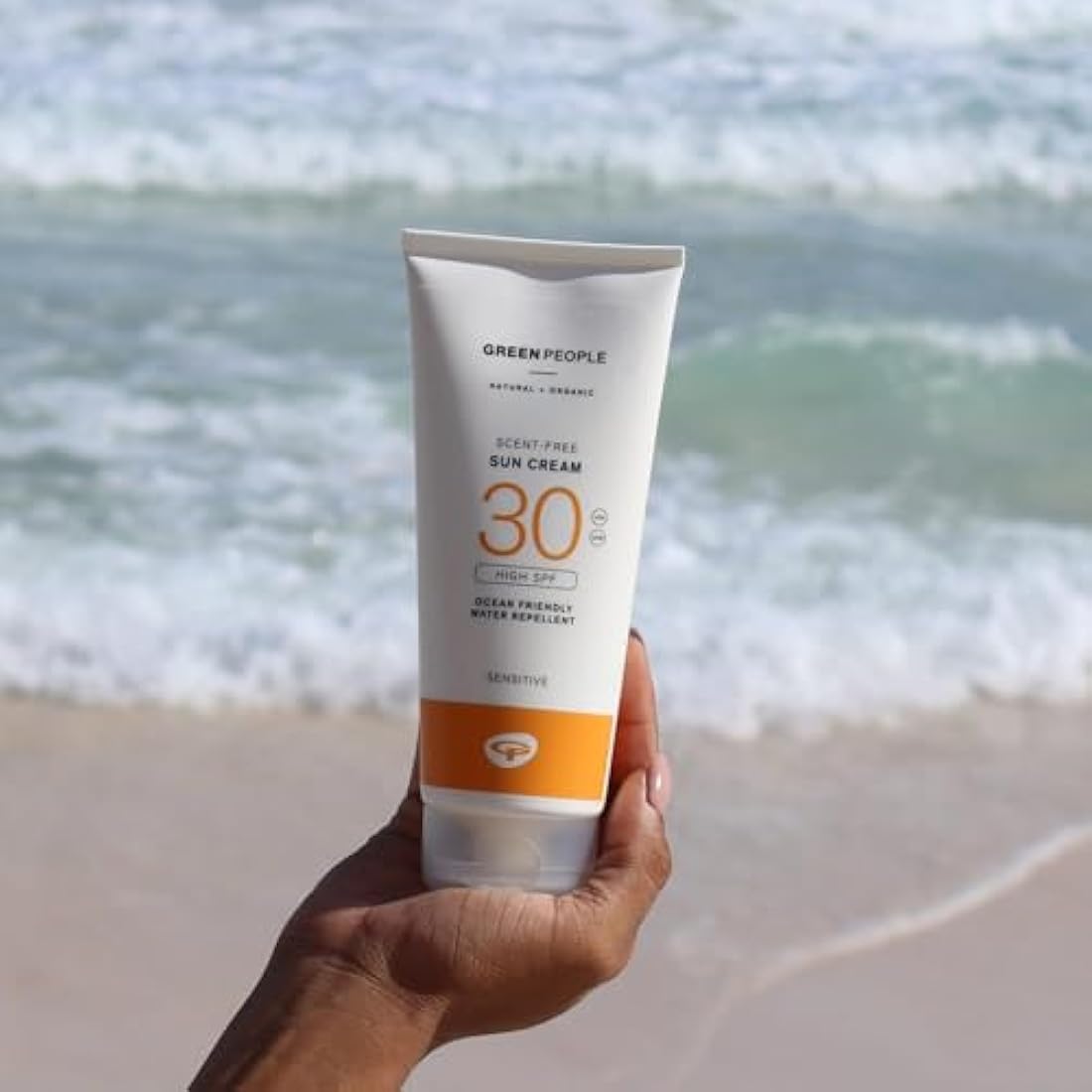 Green People Scent Free Sun Cream SPF30 - Natural Sunscreen for Face & Body - Suitable for Sensitive Skin - Non Comedogenic, Reef Safe, 200ml