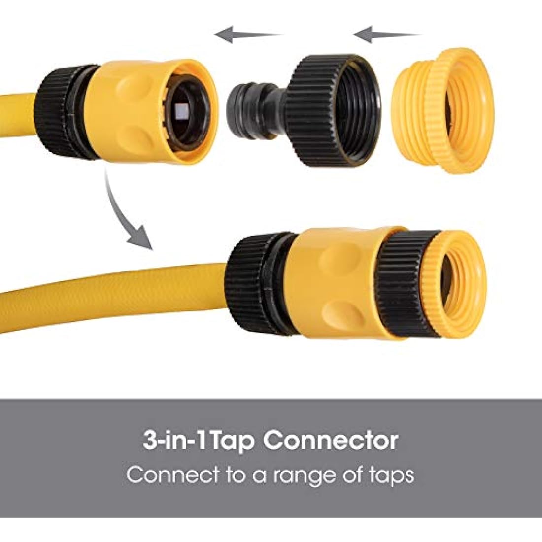 Garden Hose Pipe, 20M, Wall Mounted Hose Reel, Auto Retractable Hose Pipe, Portable 180° Swivel 2-in-1 Jet or Spray, Auto Locking System, Garden Hose Spray Gun