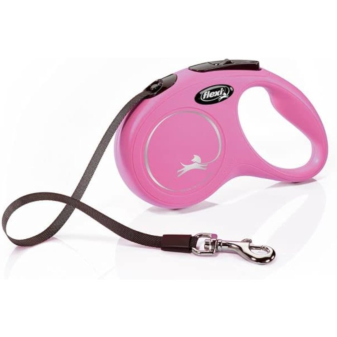 flexi New Classic Retractable Lead Tape, Small, 5 m, Pink