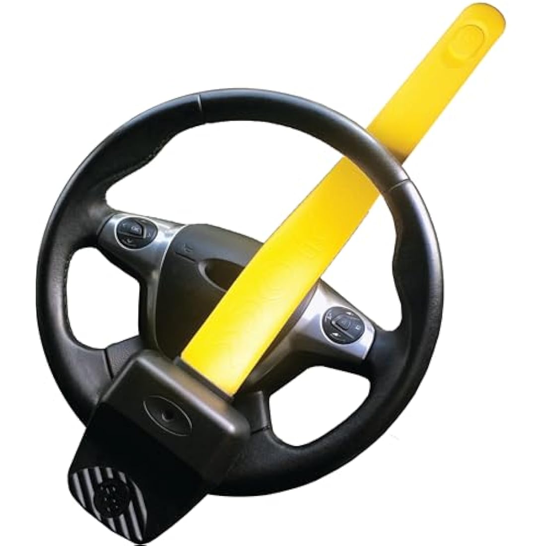 Stoplock 'Pro' Car Steering Wheel Lock W/Keys HG 149-00 - Anti-Theft Security Device - Vehicle Crime Prevention, Black and Yellow (Pack of 1)