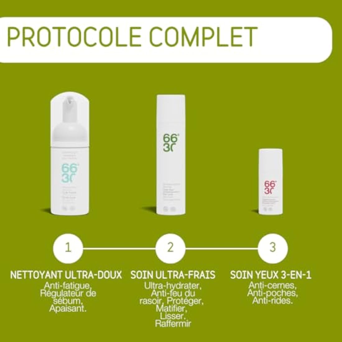66°30 - Cycle Jour Gel Visage Hydratant Ultra frais - moisturizing gel with hyaluronic acid - 75 ml