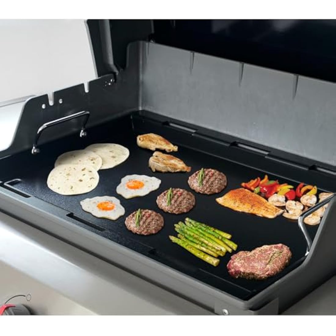 onlyfire Flat Top Griddle Plancha for Weber Genesis II & II LX 400 Series Gas Grills, Nonstick Ceramic Coated Full-Size Griddle Insert for Genesis II 410 435, Genesis II LX 440, Genesis(2022) 435