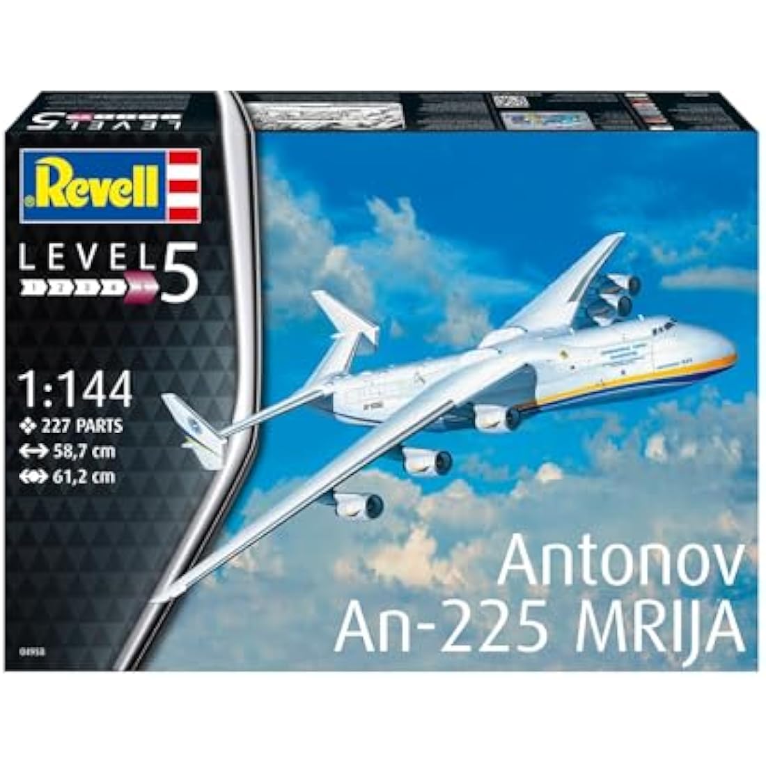 Revell 04958 Antonov An-225 Mrija 1:144 Scale Unbuilt/Unpainted Plastic Model Kit
