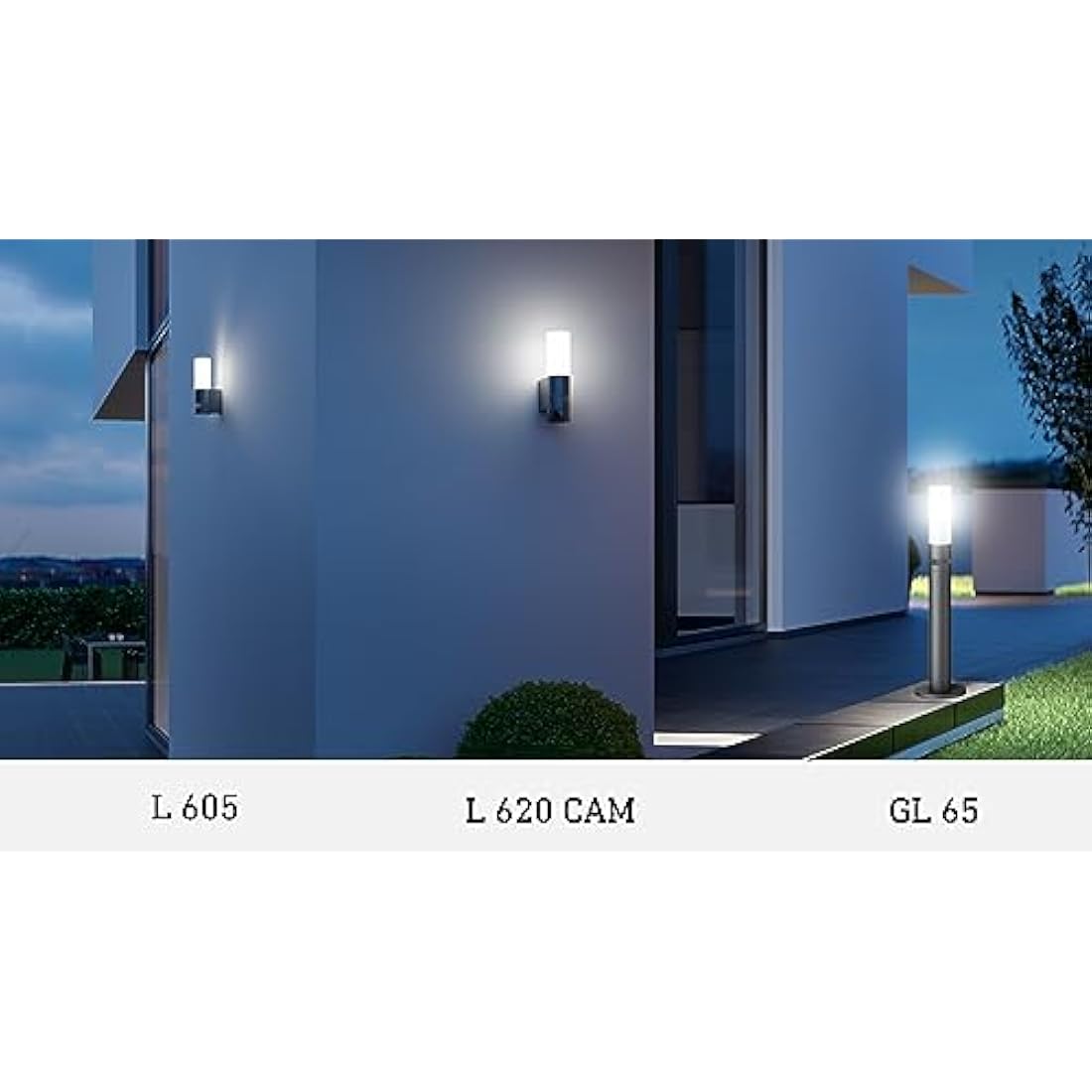 Steinel LED Outdoor Light L 605 S, 180° Motion Detector With Maximum 10 m Range, 11.3 W, 729 lm, Aluminium, Anthracite