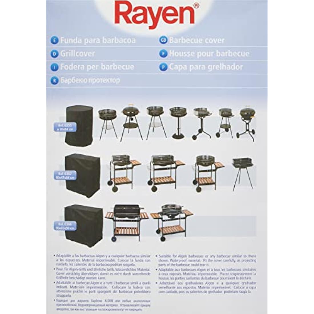 Rayen aa237 Protective Cover for barbecue 80 x 47 cm