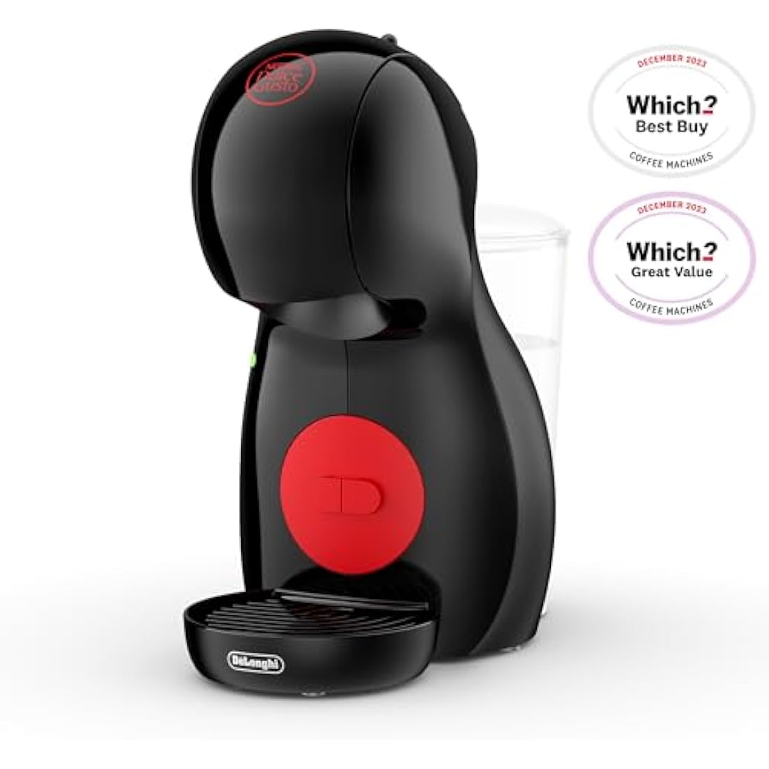 NESCAFÉ Dolce Gusto EDG210.B Pod Coffee Machines Piccolo Coffee XS Manual Coffee Machine black red by De’Longhi Black Coffee Machine