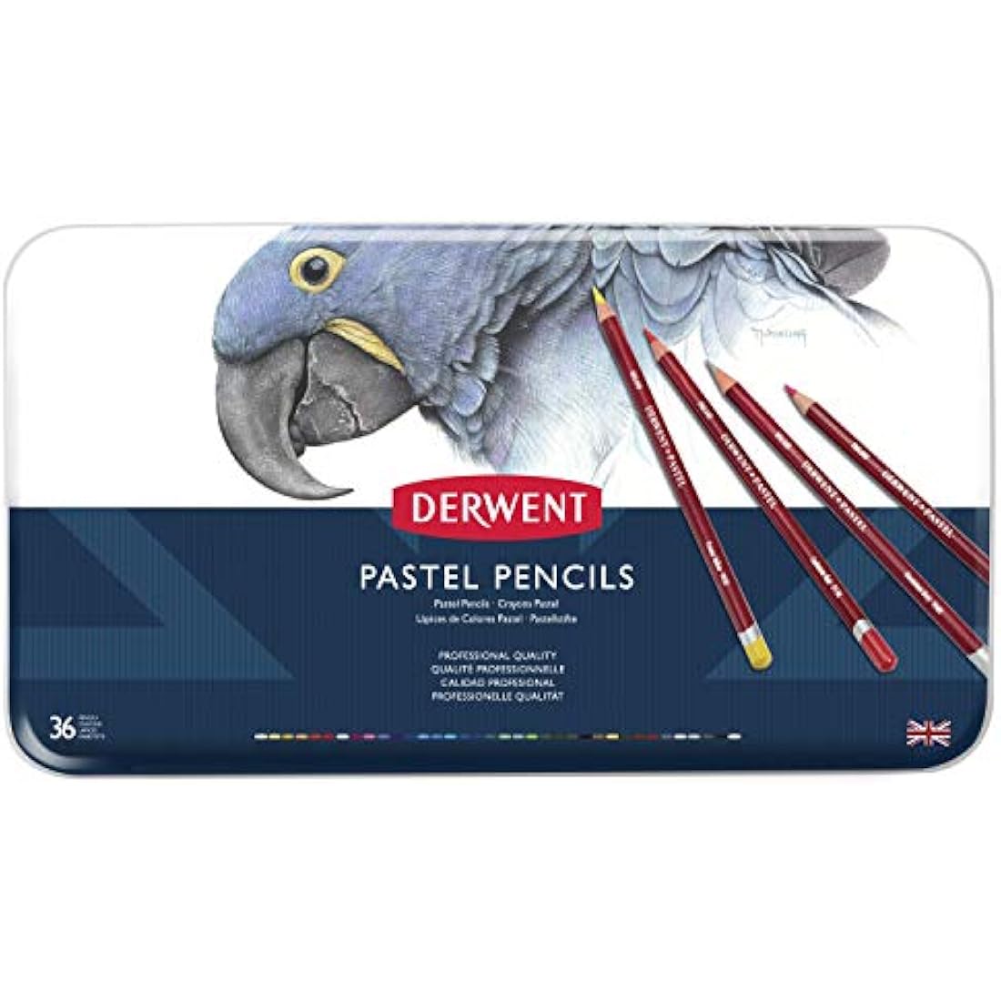 Derwent Pastel Pencils, Drawing & Writing, Set Of 36, Ideal For Blending & Colouring, Professional Quality, 0700307
