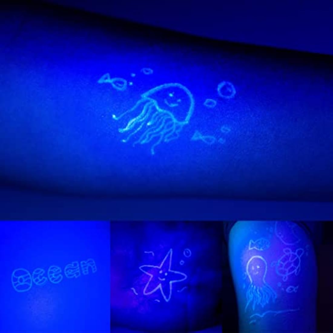 BONNYCO Invisible Ink Pen and Notebook, Pack 8 Sea Animals Ocean Party Bags Fillers, Pinata Toys | Birthday Decorations | Stocking Fillers for Kids Birthday | School Prizes, Gifts for Children