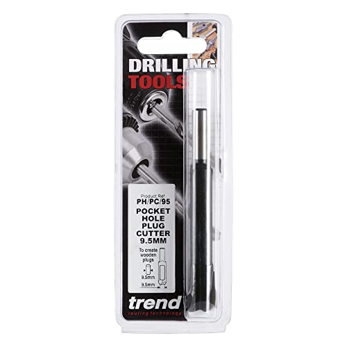 Trend Pocket Hole Plug Cutter Drill Bit for Cutting 95mm Pocket Hole Plugs, PH/PC/95