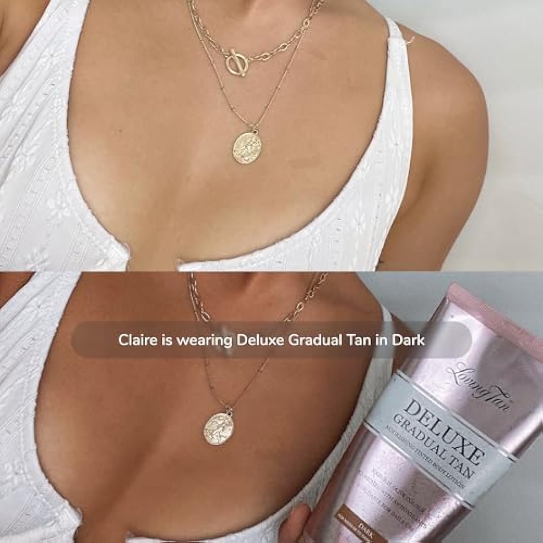 Loving Tan Deluxe Gradual Tan, Dark - Natural looking Self Tanner, Professional Strength Sunless Tanner, 7+ Self Tanning Applications per Bottle - Cruelty Free, Naturally Derived DHA - 150ml