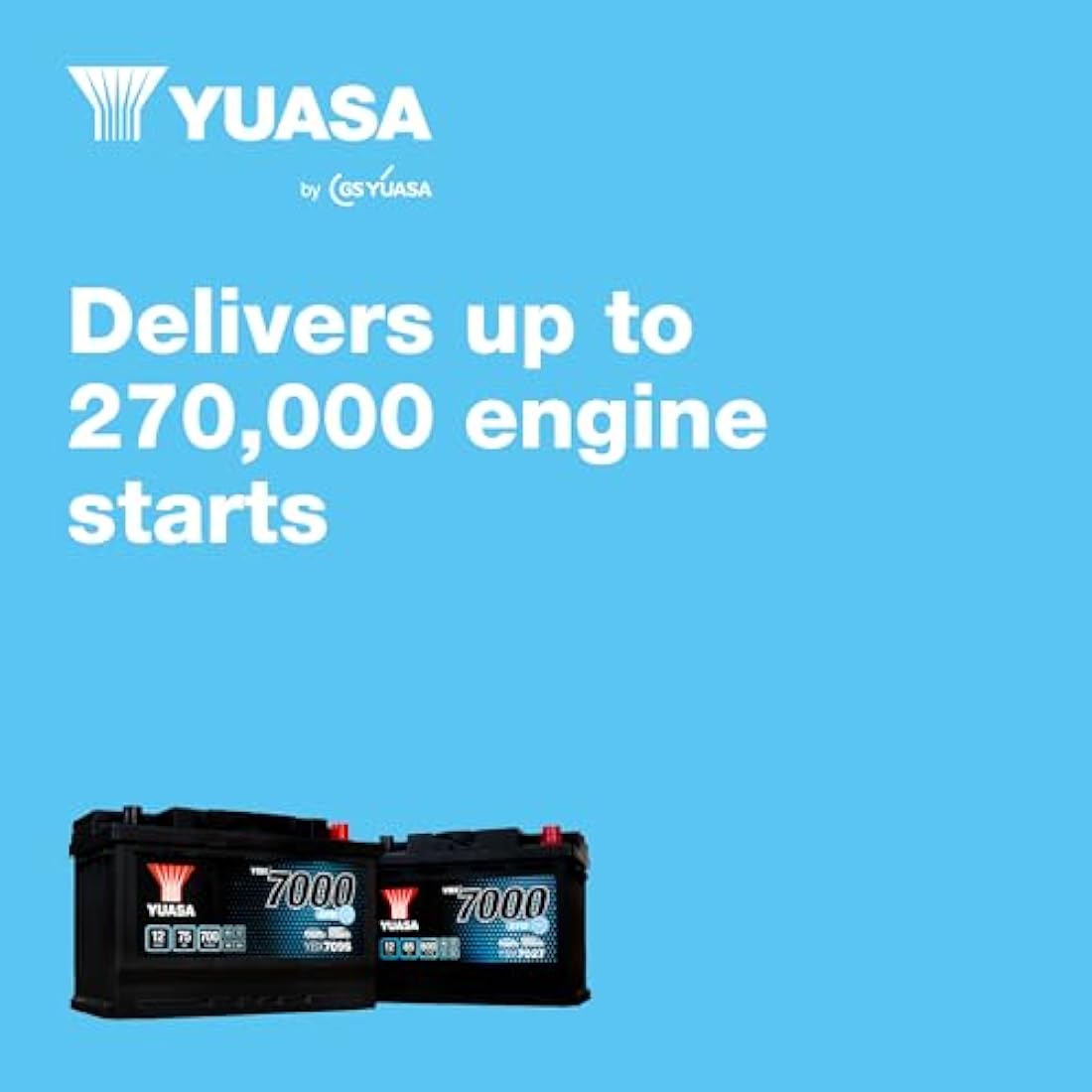 Yuasa YBX7096 12V 75Ah 700CCA EFB Maintenance Free Start Stop Car Battery