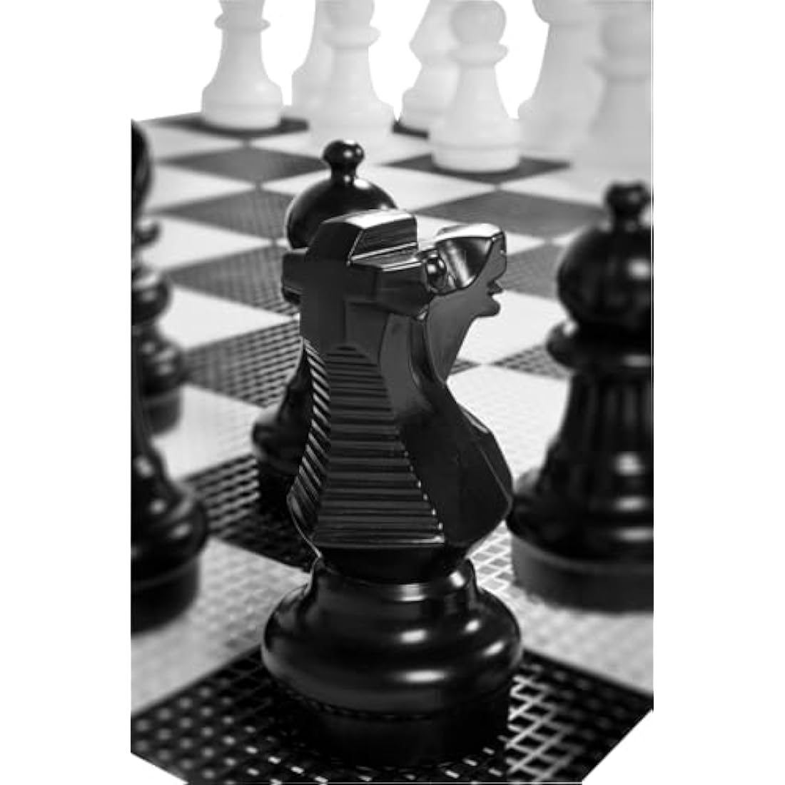 Uber Games Garden Chess Package (30cm) - perfect Garden chess game to entertain friends and family - all weather and available to buy with storage options and large chess boards.