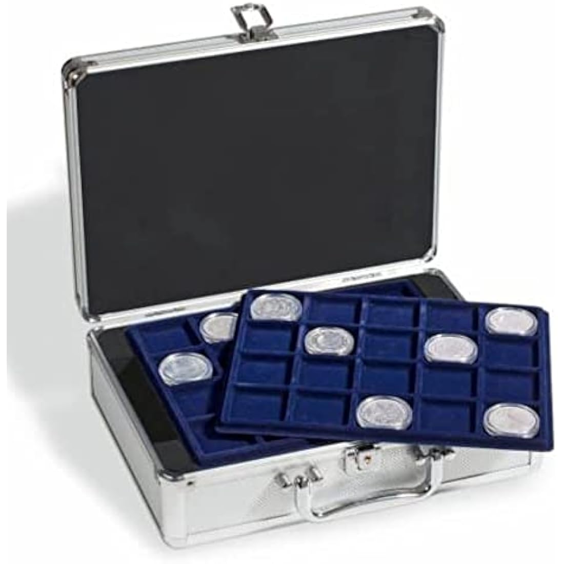 coin case for 144 2-Euro coins in capsules, incl. 6 coin trays