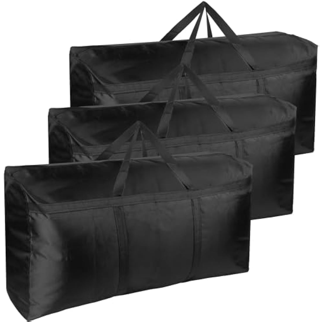 SUOHINAO 3 Pack 120L Large Storage Bags,Strong Packing Boxes for Moving House,Large Moving Boxes for Clothes,Duvet,Bedding,Moving Home,Blankets