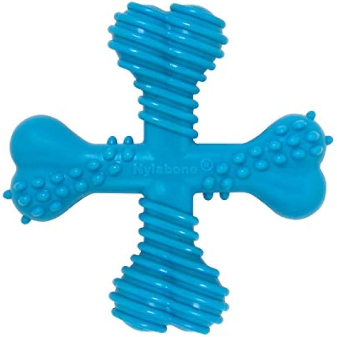 Nylabone Extreme Tough Dog Chew Toy X-Bone, Durable, Cleans Teeth, Beef Flavour, Small, for Dogs Up to 11 kg, for Large Breeds