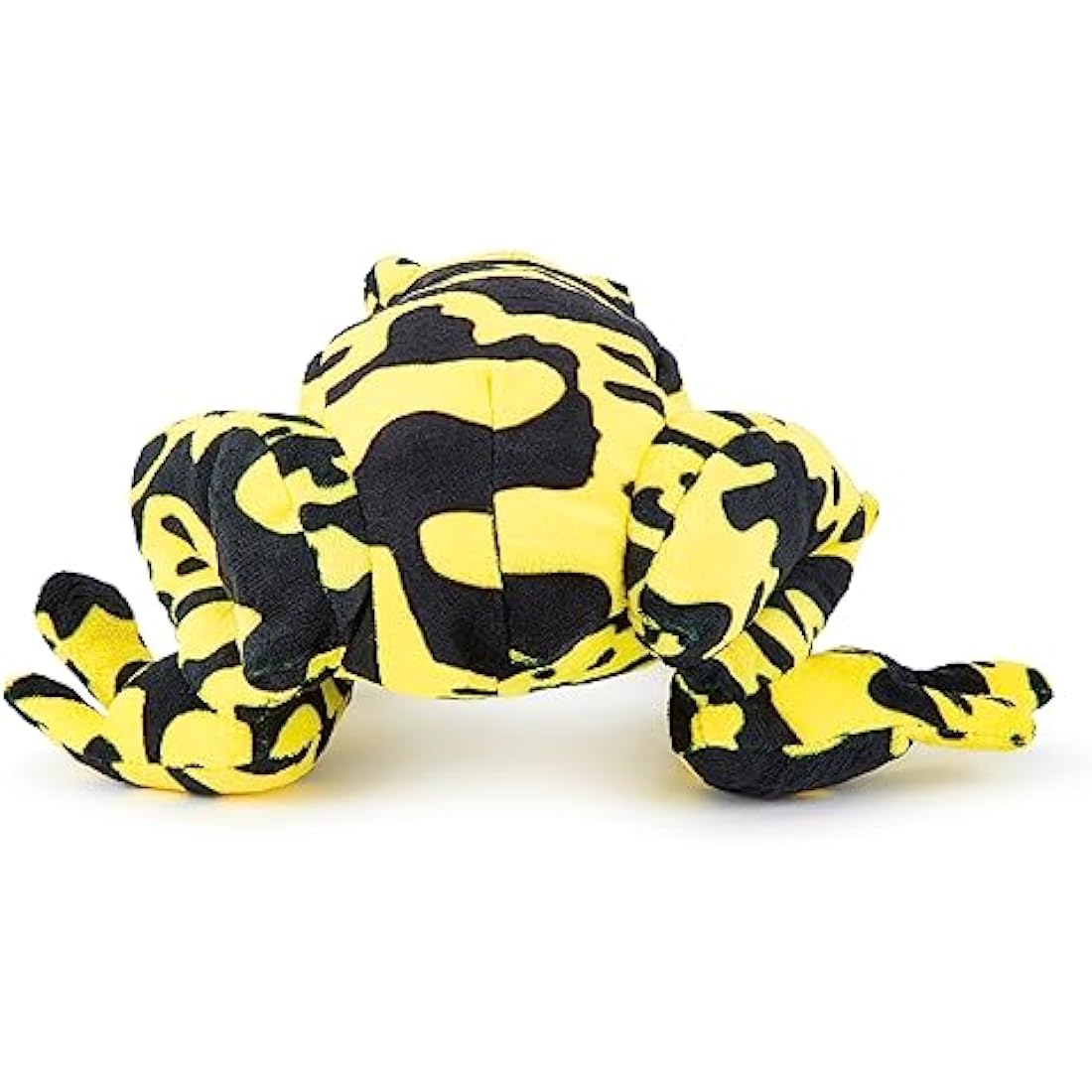 Zappi Co 100% Recycled Plush Poison Dart Frog Yellow/Black Toy (21cm Length) Stuffed Soft Cuddly Eco Friendly Animals Collection for Newborns – Lifelike & Realistic