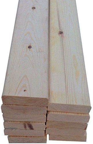 STRICTLY BEDS&BUNKS Heavy Duty Pine Bed Slats - Pack of 12 Replacement Solid Pine Wooden Bed Slats - 3FT Single - 89.5CM