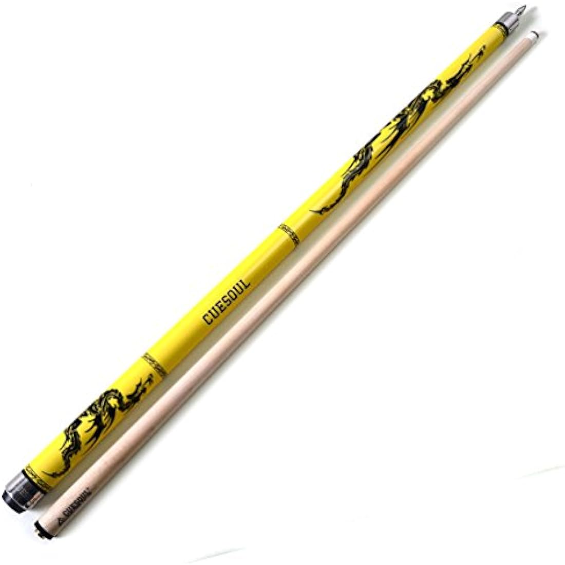 CUESOUL 58 Inches 19oz Joint Pool Cue Stick Billiards Premium Canadian Maple Pool Cue, Multi-layered Tip, 11.5/12.75mm Billiards Pool Cue Set Accessories