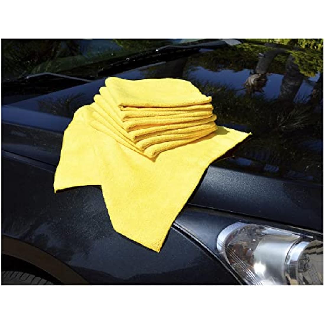 Kirkland Signature 713160 Ultra Plush Microfiber Towels 36 Pack, Yellow,H 40.6 x W 40.6 cm