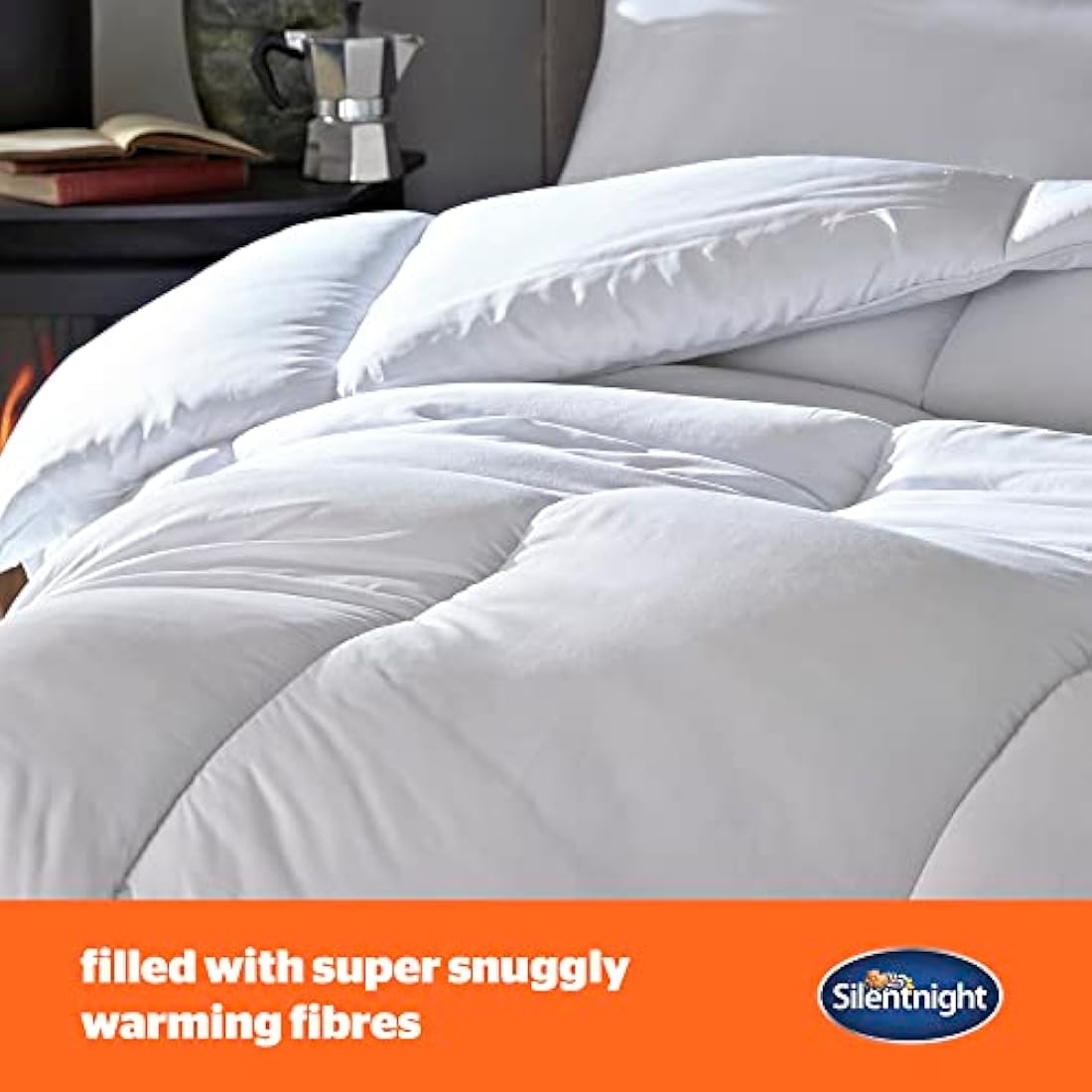 Silentnight Warm & Cosy Super King 15 Tog Winter Duvet – Extra Warm Thick Heavyweight Cosy Winter Quilt Duvet Ideal for Cold Nights – Hypoallergenic and Machine Washable - Super King - 260x220cm