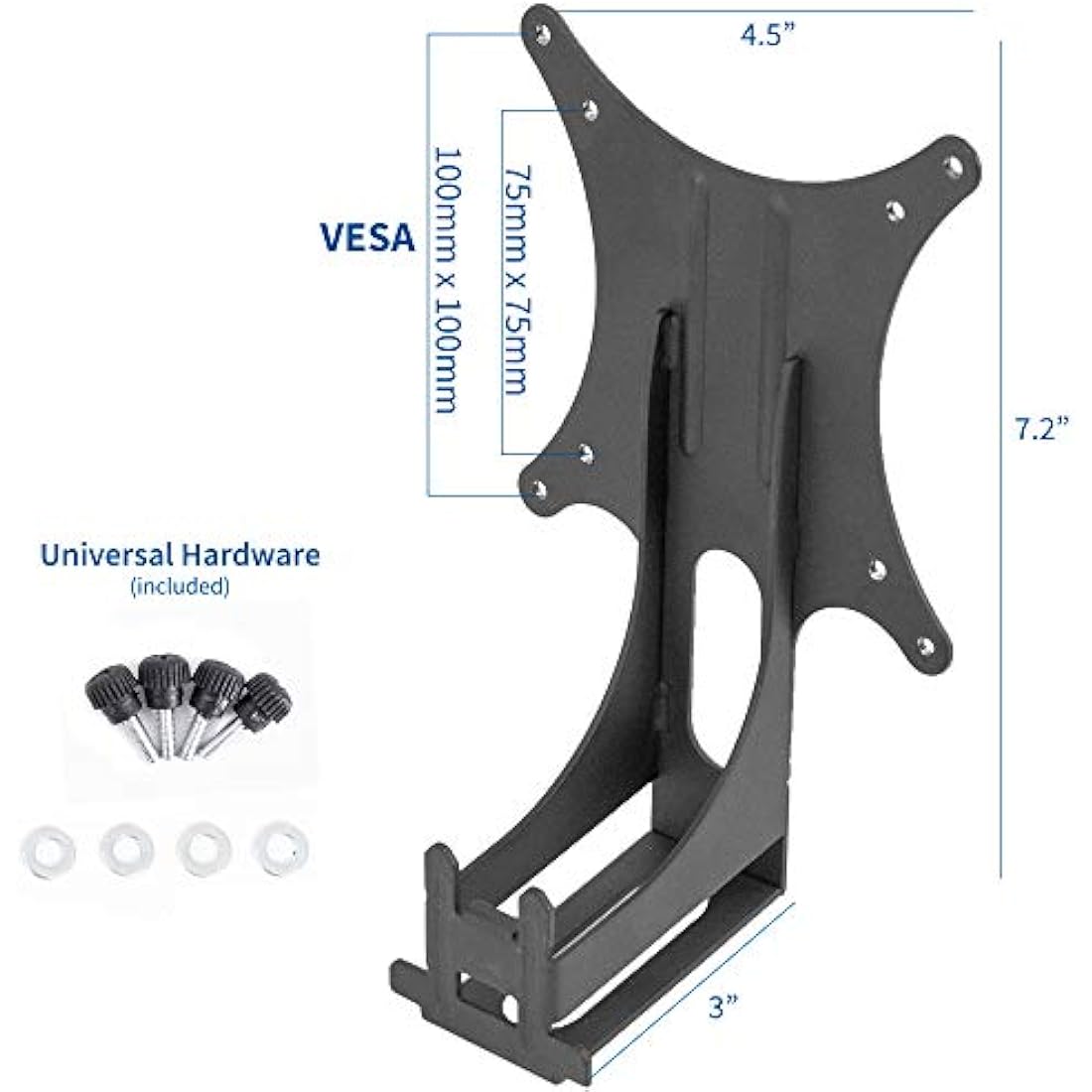 VIVO Quick Attach VESA Adapter Plate, Designed for Acer and Viewsonic Monitors Including R240HY bidx, SB220Q, RT240Y, R221Q, RT270, G227HQL, VX2276-smhd, and More, VESA up to 100x100 (MOUNT-AR240H)