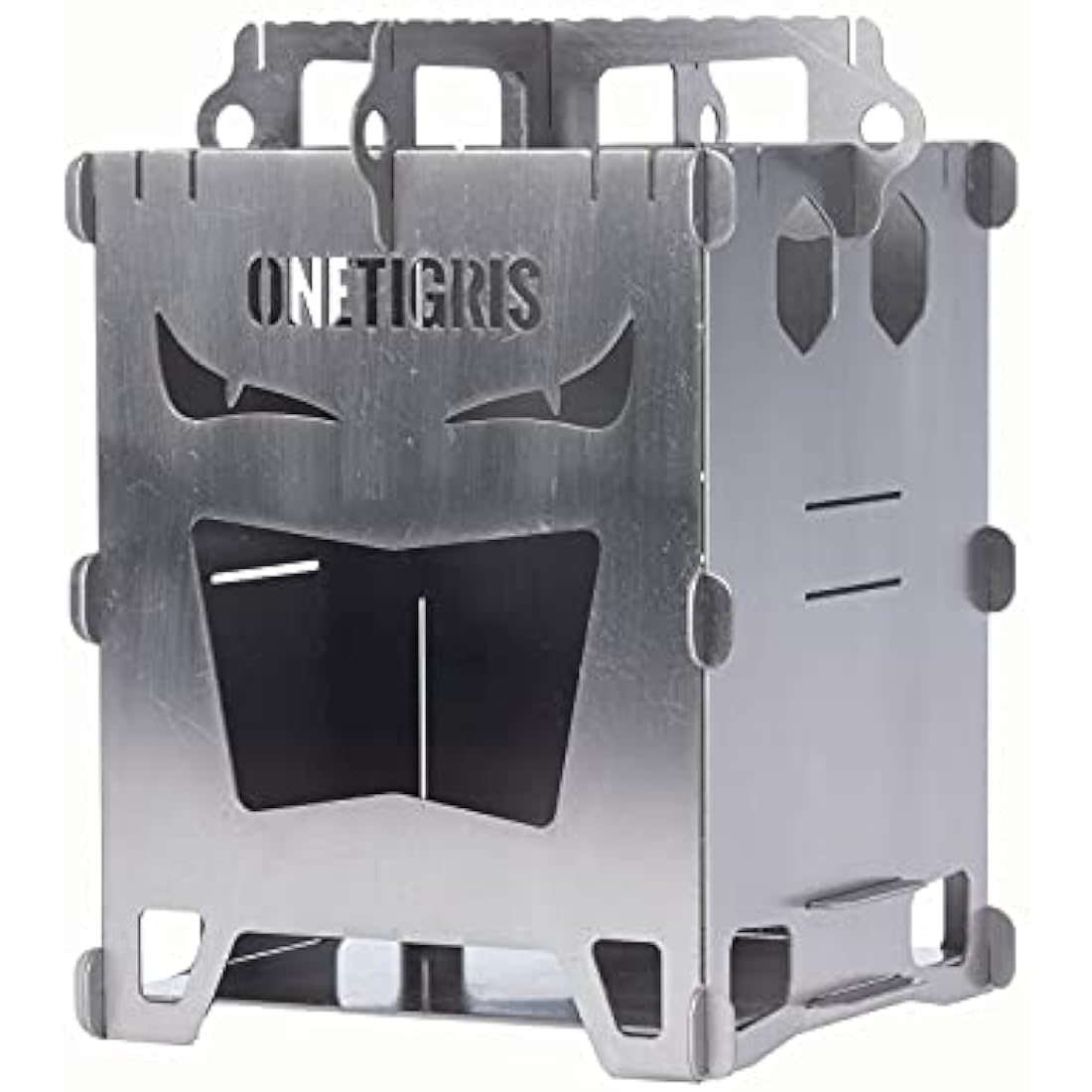 OneTigris ROCUBOID Titanium Wood Stove EVIL EYES Version, Weighs 400g