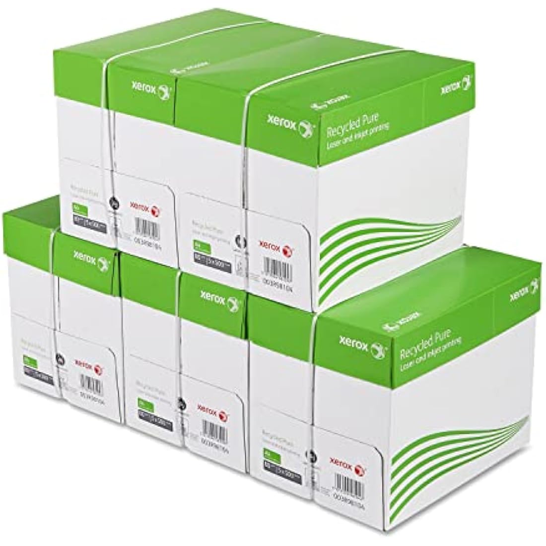Xerox Recycled Pure - White Recycled Paper - 80gsm A4 - 5 Boxes - 25 Reams of 500 Sheets - 12,500 Sheets