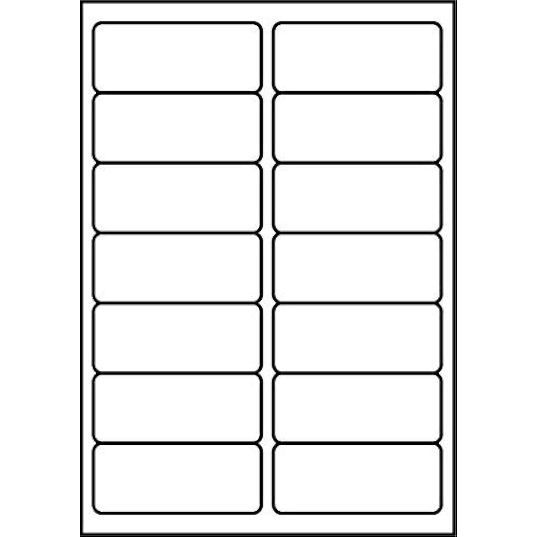 SmithPackaging A4 Self Adhesive Address Labels, 14 Label Per Sheet, 100 Sheets, 99.1 x 38.1mm 1400 Labels