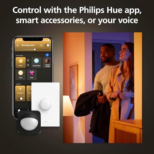 Philips Hue Lightguide ST70 Edison Smart Bulb, White and Color Light, Bluetooth Compatible, Voice Control with Alexa, Apple Home & Google Assistant