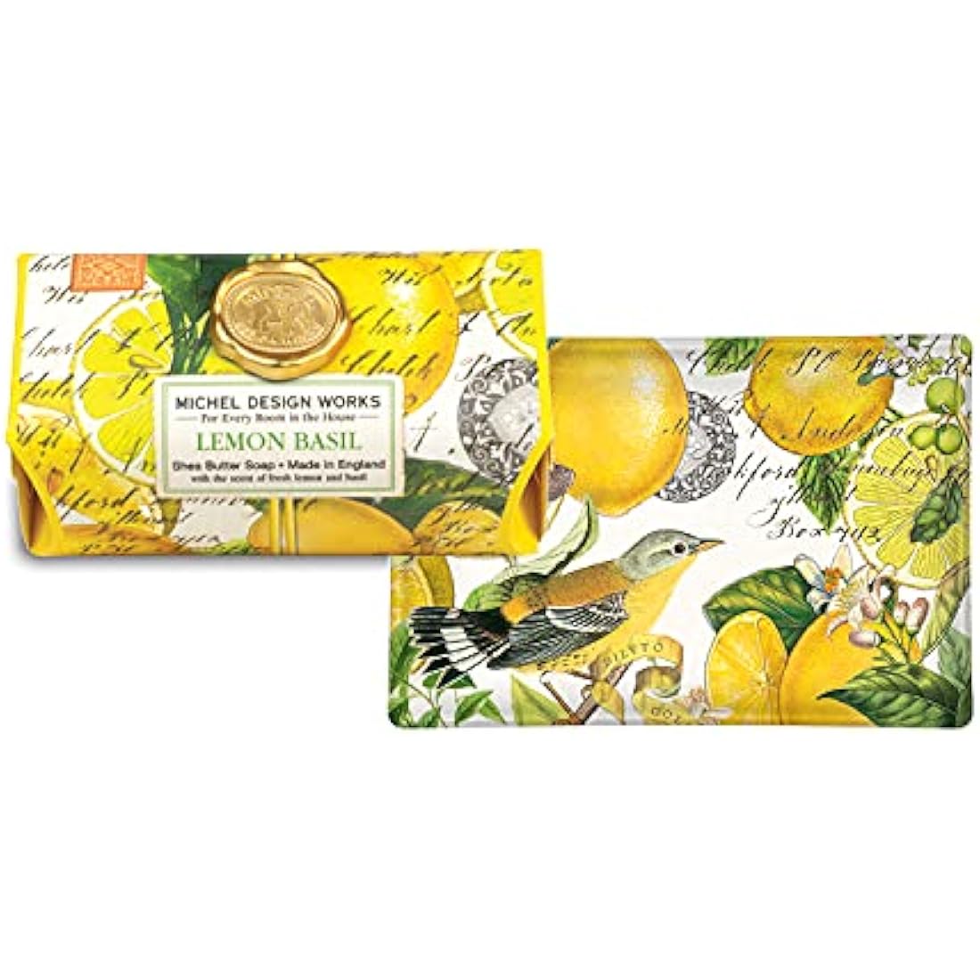 Lemon Basil Large Soap Bar - Artisan Soap by Michel Design Works (9.0oz/260g)