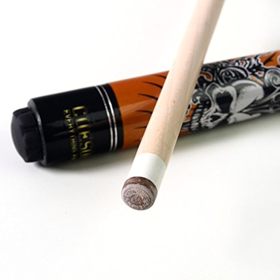 CUESOUL ROCKIN Series 58 Inches 21oz Professional Pool Cue Stick North American Maple Shaft Pearl Finish Carbon Ferrule Irish Linen Wrap Bag Pool Cue Set Billiards with Soft Case