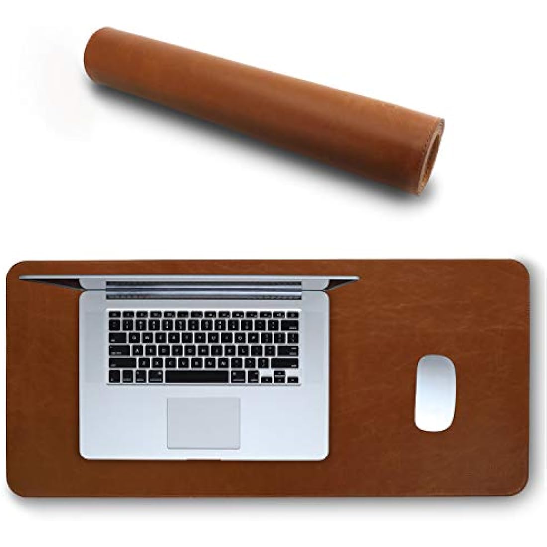 LONDO Leather Mousepad - Extended Desk Mat - Smooth Surface & Non-Slip Base