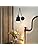 MantoLite Vintage Wall Sconce Black Swing Arm Wall Light Industrial Wall Light for Restaurants Galleries Living Room Black E27 (Include Bulb)