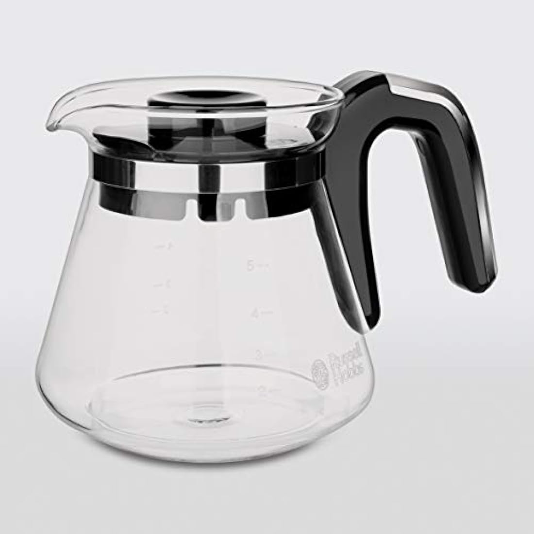 Russell Hobbs Kaffeemaschine Klein [Brausekopf für optimale Extraktion&Aroma] Compact (1 bis 5 Tassen, 0,6l Glaskanne, inkl Permanentfilter, Warmhalteplatte) kompakte Filterkaffeemaschine 24210-56