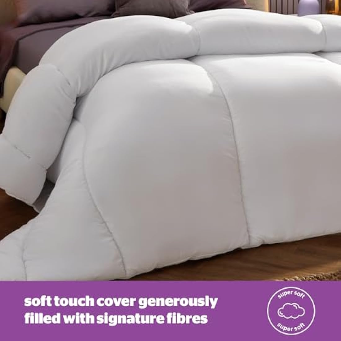 Silentnight Deep Sleep Duvet 10.5 Tog - All Year Round Soft Fluffy Comfortable Duvet - Hypoallergenic Machine Washable - Single, White, 444729GE