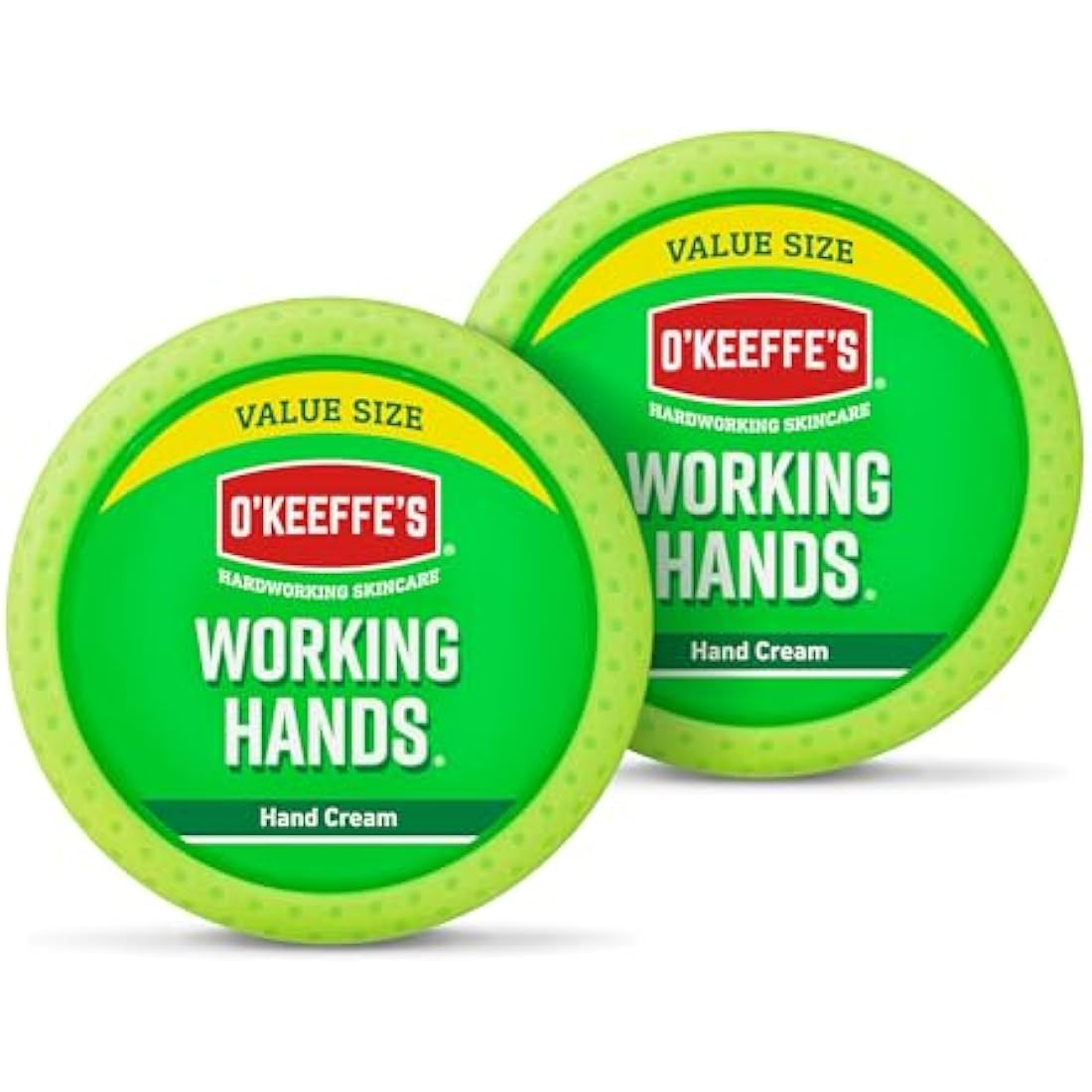 O'Keeffe's Working Hands Value Size Jar 193g (2 Pack) - Hand Cream for Extremely Dry, Cracked Hands | Instantly Boosts Moisture Levels, Creates a Protective Layer & Prevents Moisture Loss