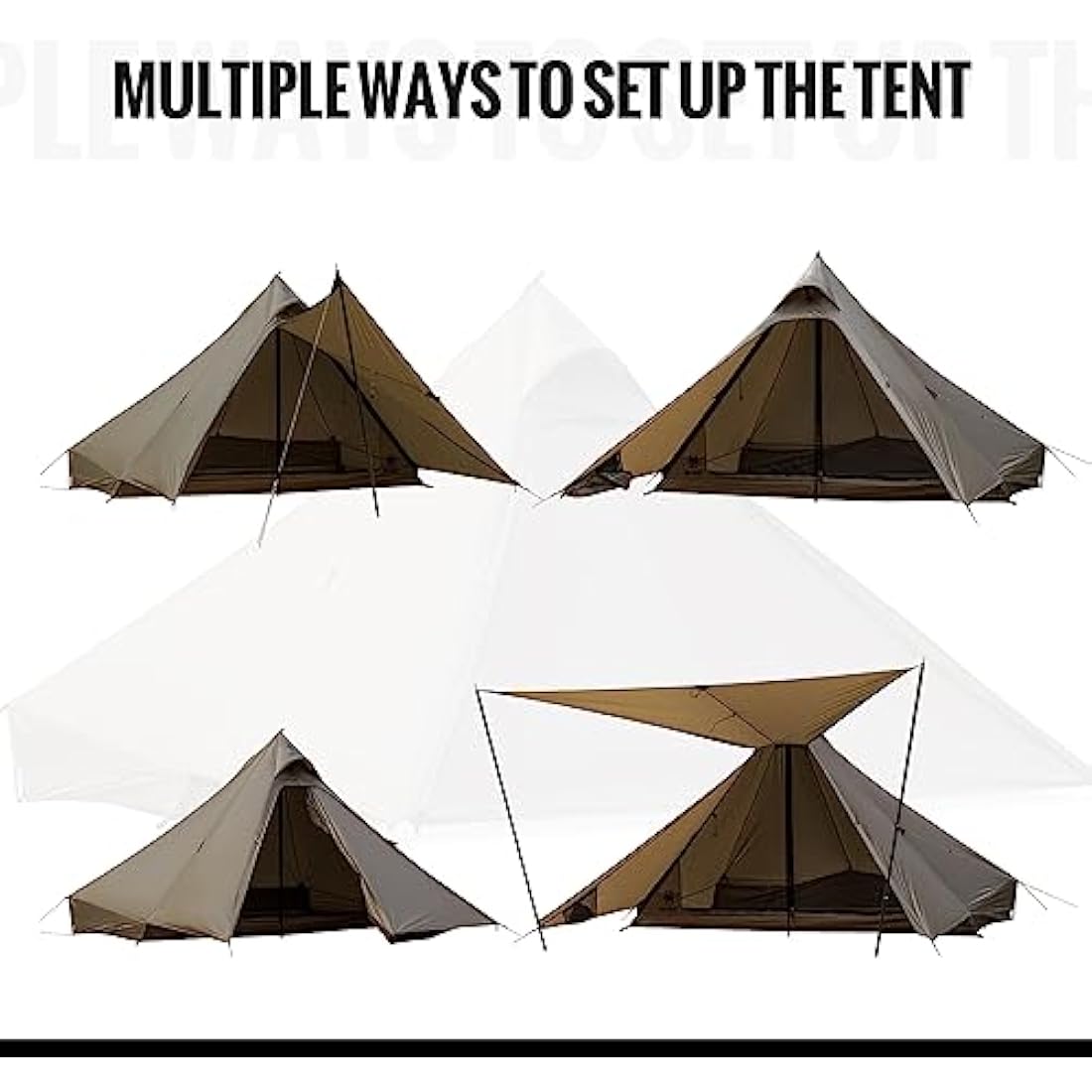 OneTigris TETRA Ultralight Tent, Upgraded, 1-2 Person, Waterproof, 3 Season, Ideal for Camping Hiking Trekking Backpacking Bushcraft