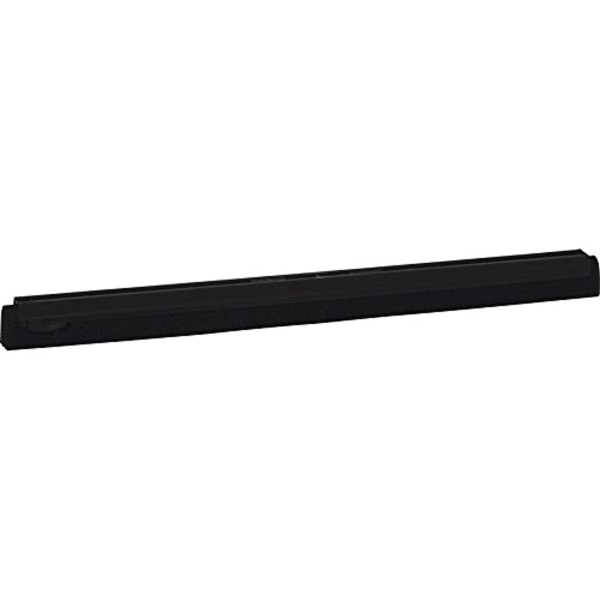 Vikan 77749 Foam Rubber Double Squeegee Replacement Blade, 24", Black