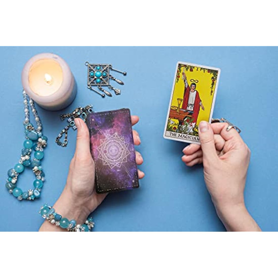IXIGER Tarot Cards Deck with Guidebook,78 Classic Tarot Cards Deck Standard Size 4.75" x 2.76",Riginal Tarot Card Decks for Beginners and Expert,Future Telling Cards Game.