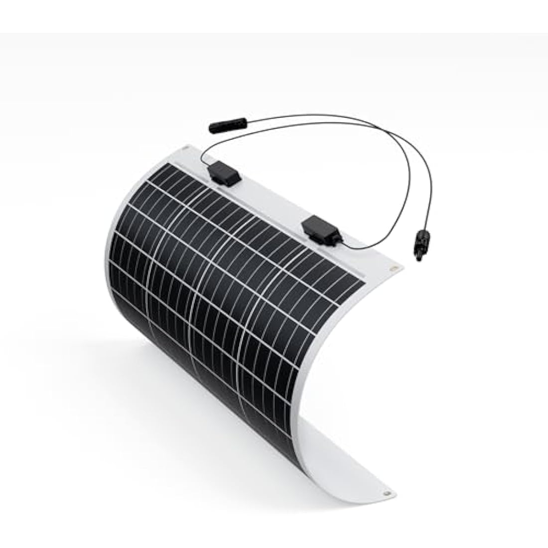 Renogy Flexible Solar Panel 50 Watt 12 Volt Monocrystalline Semi-Flexible Bendable Mono Off-Grid Charger for Marine RV Cabin Van Car Uneven Surfaces,Black