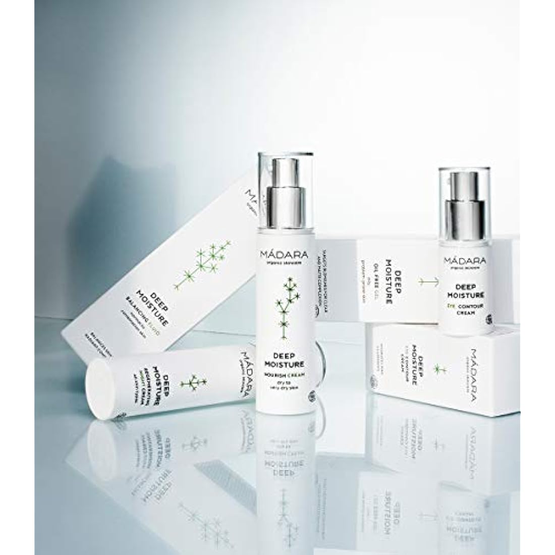 MÁDARA Deep Moisture Fluid - Organic Balancing Skincare for Normal & Combination Skin, 24-Hour Hydration & Radiant Complexion, Lightweight Formula, 50ml