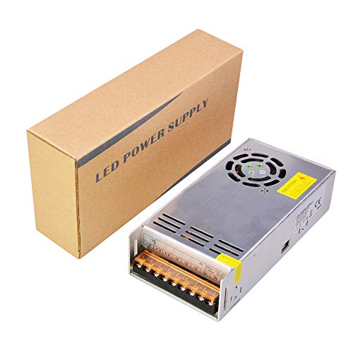 Dapenk 24v Power Supply Driver Transformer 240v to 24v Dc Power Supply Led Driver Light Adapter Light Converter Aluminum Shell (PS600-24V)