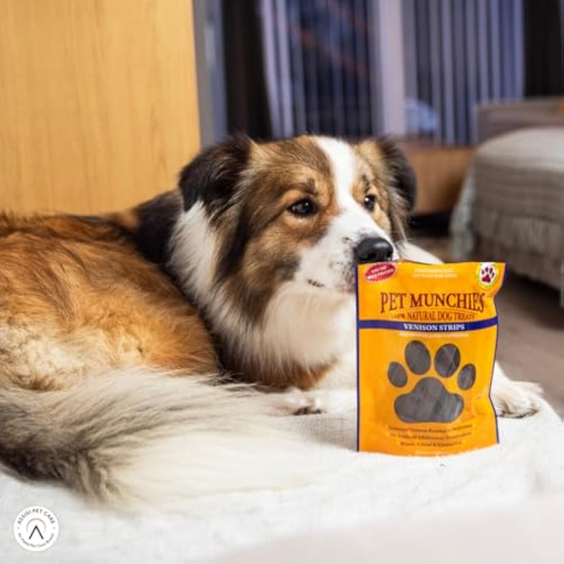 Pet Munchies Meaty Strips Bundle for Dogs, Multipack with Chicken, Venison, Duck Flavour, Natural Real Meat Dog Chew Treats, 18 Variety Bags, 255g