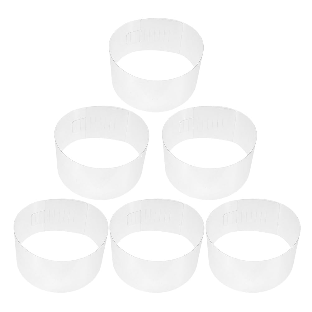 BESPORTBLE 6 Pack Adjustable Hat Shaper Insert Baseball Cap Inner Support Dome Hat Shape Protector with Buckle Plastic Caps Support Holder for