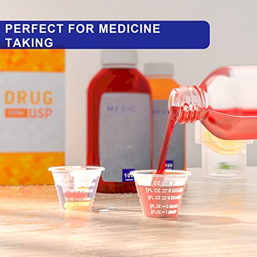 ReliMedPro Graduated Small Plastic Medicine Cups, Bulk Pack of 1000, 1 OZ (30ml) Measuring Cups for Liquid Medication, Paint, epoxy, Pills and Resin